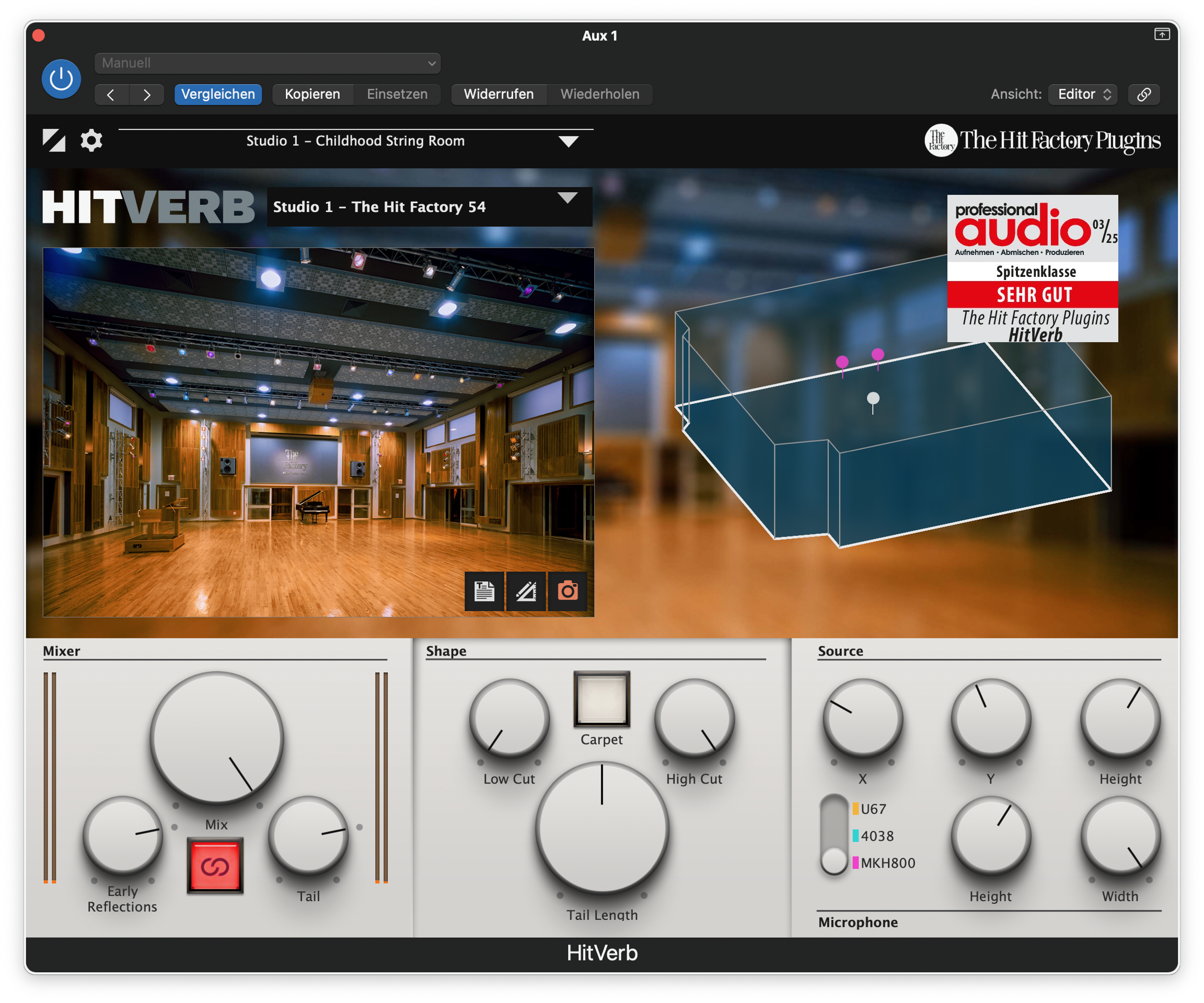 Featured image for “Test: Hit Factory Studios Hitverb – Im Walhalla der Hit-Alben”