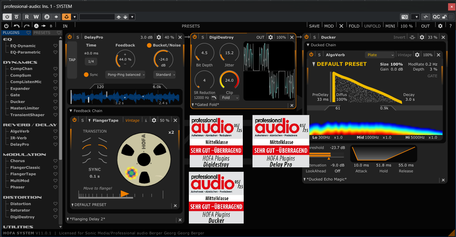 Featured image for “Test: HOFA-Plugins Delay Pro, Ducker, Digidestroy – Die drei Klangstarken”