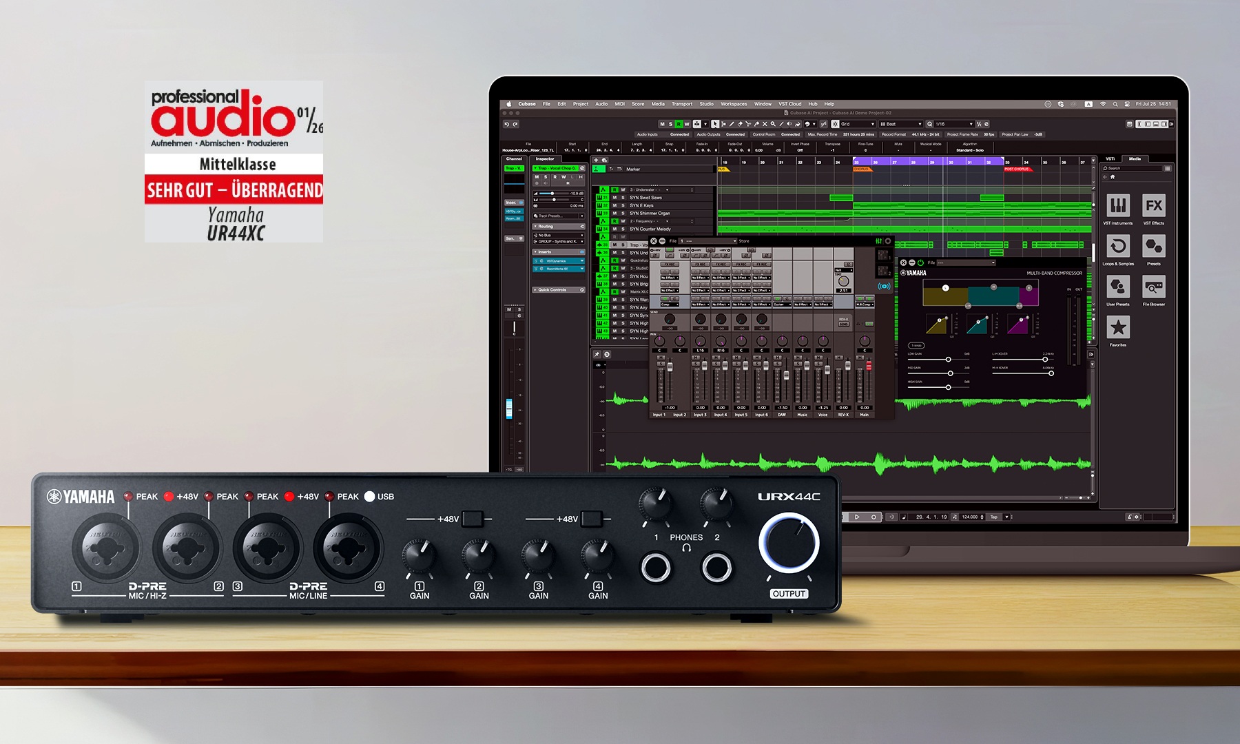 Featured image for “Test: Yamaha URX44C – Das „X“ macht den Unterschied”