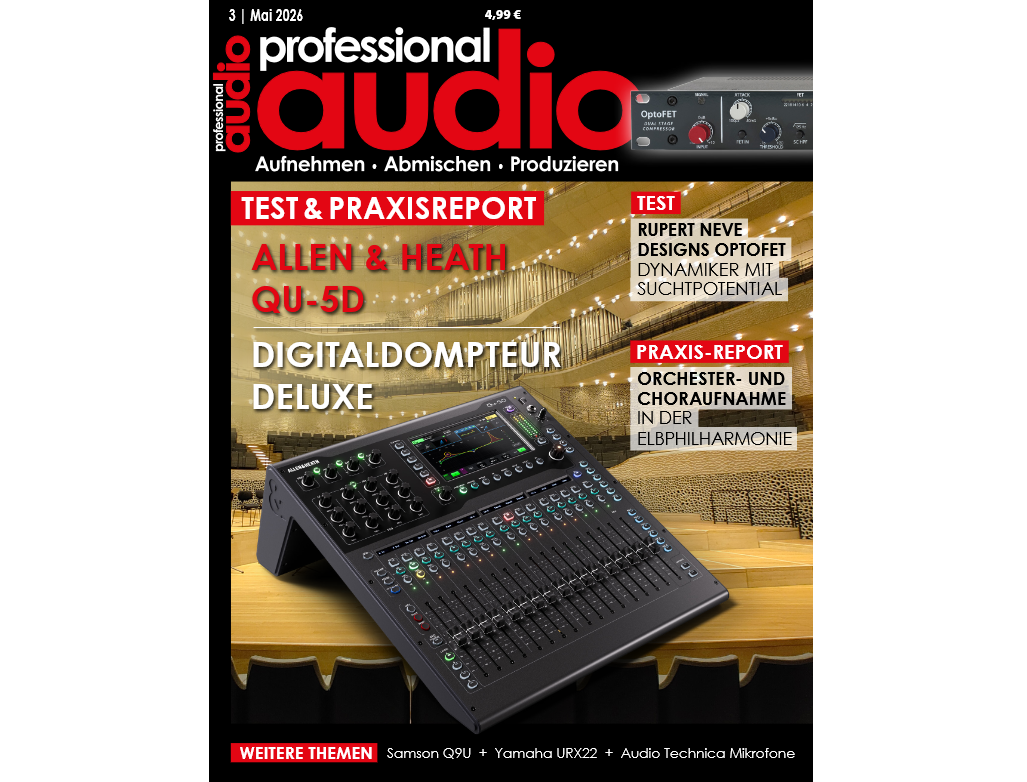 Featured image for “Studio-Kompetenz direkt in die Inbox: Die professional audio 03/2026 ist da!”